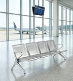 現代灰色鋼架帶扶手排椅 Modern Grey Steel Waiting Chair