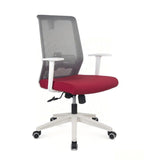舒適灰紅網背帶轆辦公椅 Comfortable Grey and Red Mesh Office Chair