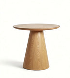 Nordic Natural Ash Wood Grain Round Coffee Table