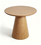 Nordic Natural Ash Wood Grain Round Coffee Table