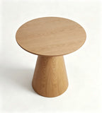 Nordic Natural Ash Wood Grain Round Coffee Table