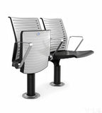 Modern Aluminum Auditorium Chair with Armrests
