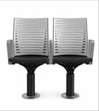 Modern Aluminum Auditorium Chair with Armrests