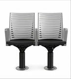 現代鋁合金帶扶手獨立腳禮堂椅 Modern Aluminum Auditorium Chair