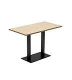 簡約木色鋼架長方形餐枱 Minimalist Wood Rectangle Dining Table