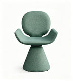 Modern Creative Green Fabric Swivel Leisure Chair