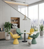 Modern Creative Green Fabric Swivel Leisure Chair