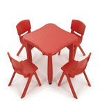 實用紅色防火板幼稚園圓角兒童枱椅 Kids Red Kindergarten Table Chair Set