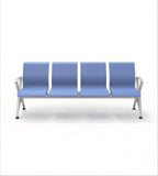 現代藍色PU皮帶扶手可選公共排椅 Modern Blue PU Multi-Seater Waiting Chair