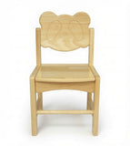 可愛熊貓原木色全實木幼稚園兒童椅 Cute Panda Solid Wood Kindergarten Chair