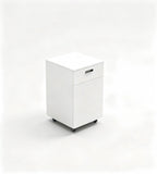 純白簡約活動櫃	Minimalist White Mobile Pedestal