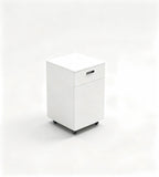 純白簡約活動櫃	Minimalist White Mobile Pedestal