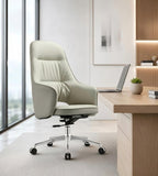 高背弧線扶手大班椅	High-Back Curved Design Executive Chair with Armrests