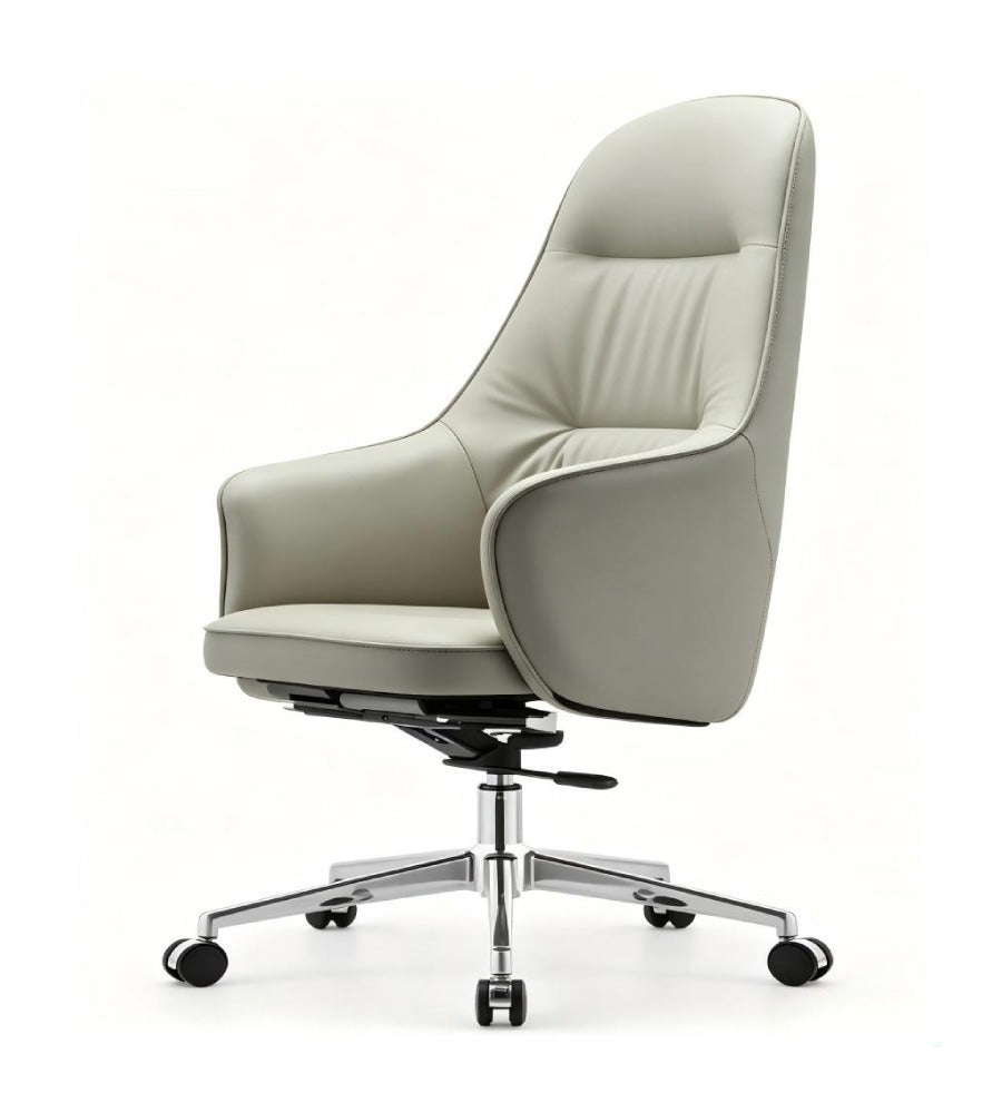 高背弧線扶手大班椅	High-Back Curved Design Executive Chair with Armrests