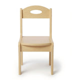 簡約原木色實木帶靠背兒童椅 Simple Solid Wood Children Chair