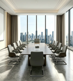 時尚弓形腳扶手會議椅	Stylish Cantilever Conference Chair with Armrests