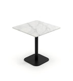 簡約白色岩板方形辦公室洽談枱 White Sintered Stone Square Office Table
