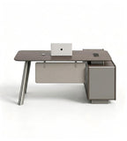 現代極簡斜腳老闆台	Modern Minimalist Angled-Leg Executive Desk