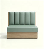 Vertical-Stitched Upholstered Restaurant Booth