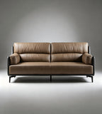 雙色拼皮三人沙發	Dual-Tone Contrast Three-Seater
