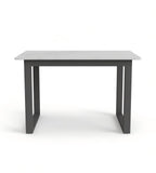 Modern Sintered Stone Rectangular Dining Table with Steel Frame