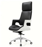 黑白雙色五星腳大班椅 Black & White Two-Tone Five-Star Base Executive Chair