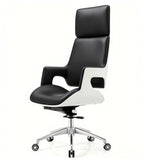 Black & White Two-Tone Five-Star Base Executive Chair