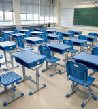 旋鈕式升降學生桌	Knob-Adjustment Student Desk