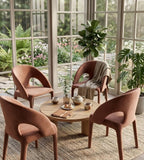 Hollow-Back Curved Lounge Chair