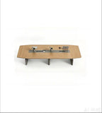 現代淺木色帶線盒會議枱 Modern Light Wood Conference Table
