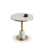 Gold Stainless Steel Marble Round Office Negotiation Table Gold Marble Round Table