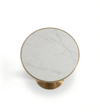 Gold Stainless Steel Marble Round Office Negotiation Table Gold Marble Round Table