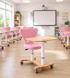 Integrated Wood-Grain Pneumatic Learning Station
