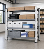 Warehouse and Commercial High Load-Bearing 4-Tier Heavy Duty Shelving