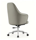 中背弧線扶手大班椅	Mid-Back Curved Design Executive Chair with Armrests