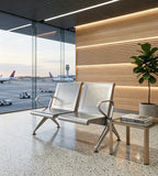 現代灰色鋼架帶扶手排椅 Modern Grey Steel  Waiting Chair