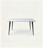 Modern White Sintered Stone Dining Table