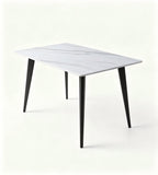 Modern White Sintered Stone Dining Table