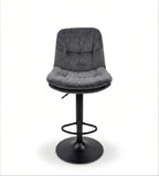 現代灰色布藝可升降吧椅 Modern Grey Fabric Adjustable Bar Stool