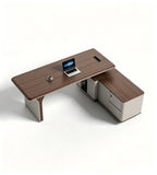 現代簡約側櫃老闆台 Modern Minimalist Side-Cabinet Executive Desk