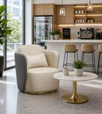 現代拼色PU皮單座位梳化 Modern Two-Tone PU Single Sofa