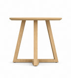 北歐原木色實木腳圓形茶几 Nordic Natural Wood Round Coffee Table