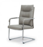簡約灰色皮革會議椅 Leather Conference Chair