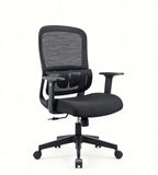 現代黑色網背帶轆辦公椅 Modern Black Mesh Office Chair