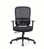 現代黑色網背帶轆辦公椅 Modern Black Mesh Office Chair