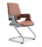 啡色真皮帶扶手弓形腳會議椅 Modern Leather Conference Chair