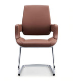 啡色真皮帶扶手弓形腳會議椅 Modern Leather Conference Chair