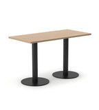 現代茶餐廳淺木色長方形鋼架餐枱 | Modern Wood Dining Table