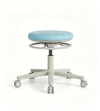Light Blue Fabric Adjustable Office Chair with Wheels, Comfortable and Practical