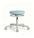 舒適實用淺藍色布藝可升降帶轆辦公椅 Light Blue Fabric Adjustable Office Chair